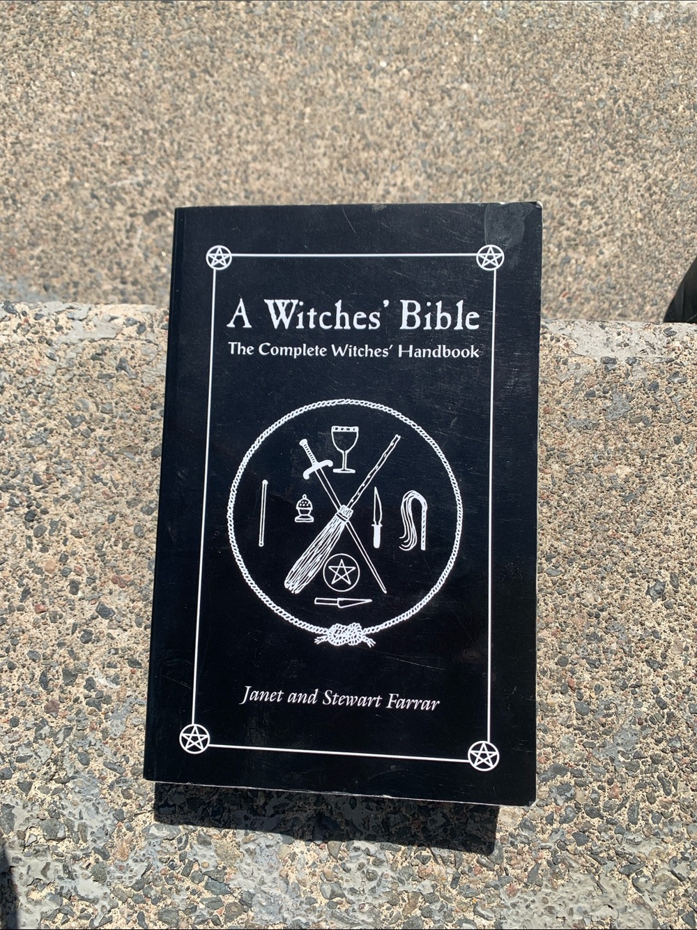 Occult Guide Paperback — Black Cover with White Text Witch Craft